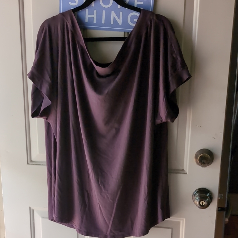 Universal Standard Purple Dolci Off Shoulder Top